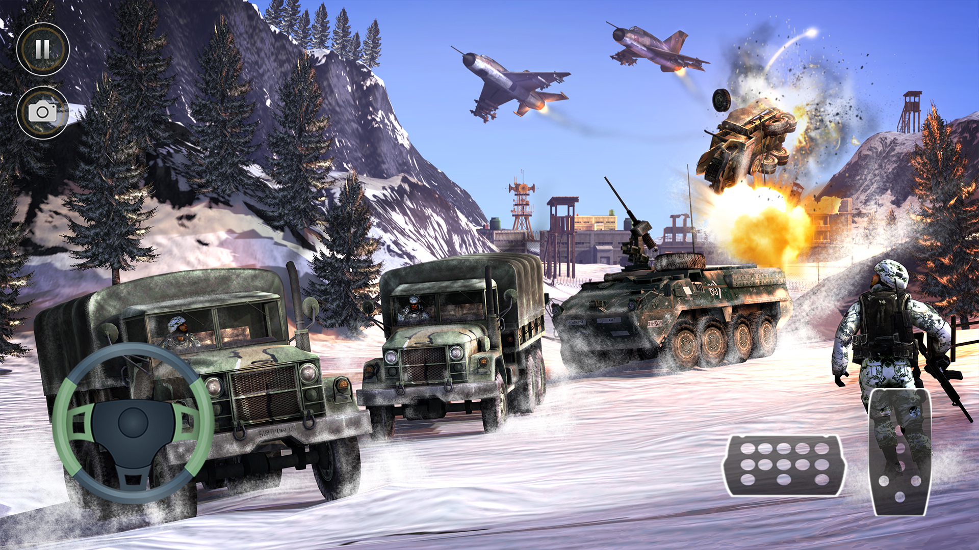اسکرین شات 2 بازی Army Truck Driving Simulator
