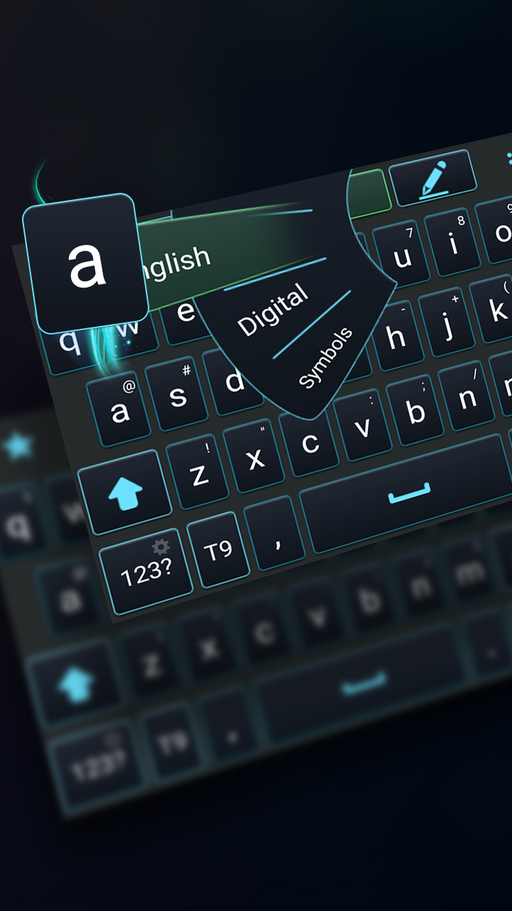 اسکرین شات 1 برنامه Big keys for typing keyboard