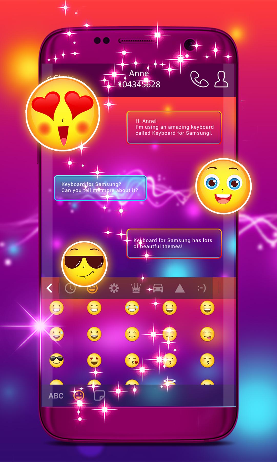 اسکرین شات 2 برنامه Keyboard Theme for Samsung