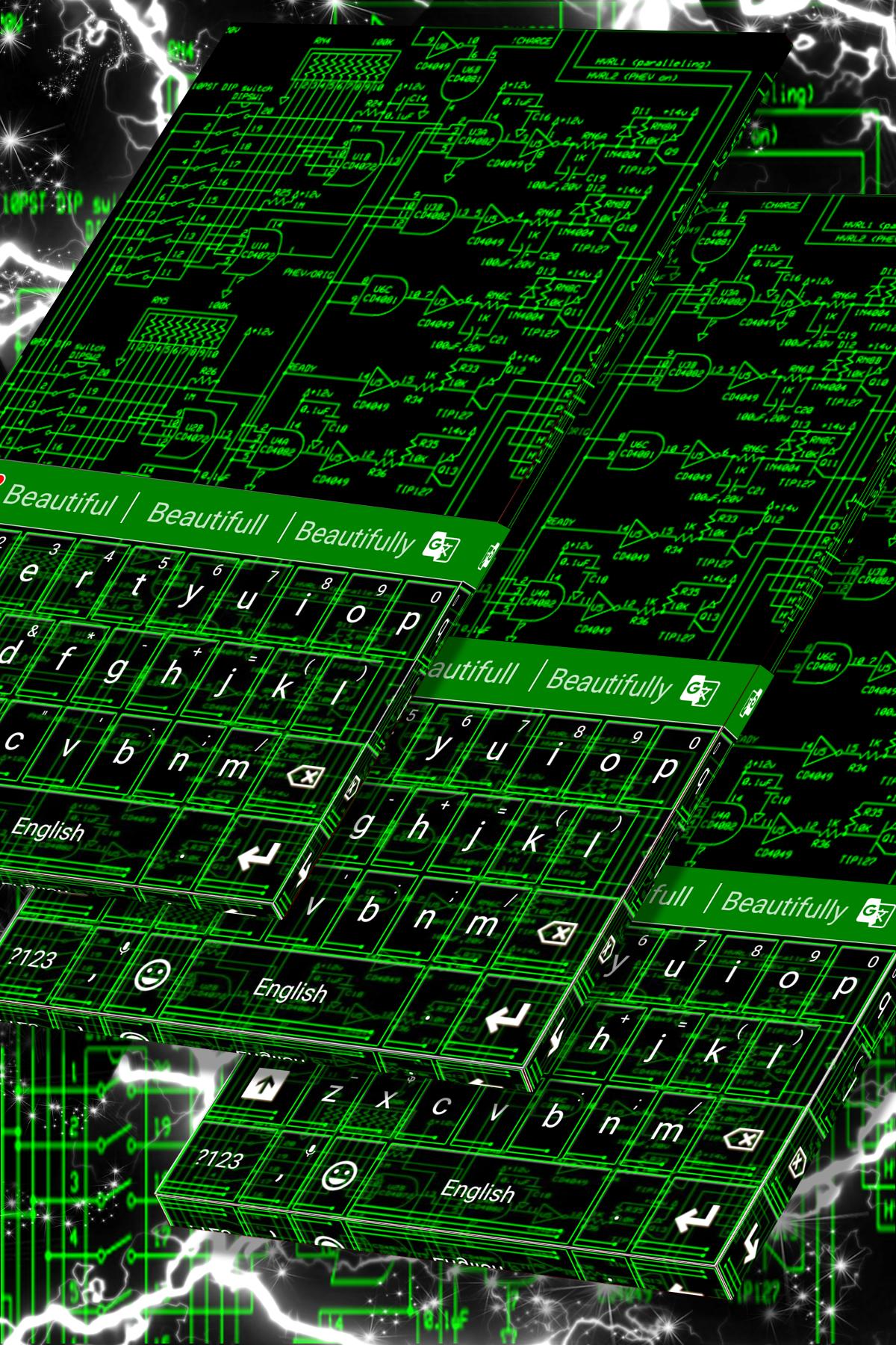 اسکرین شات 1 برنامه Digital Keyboard