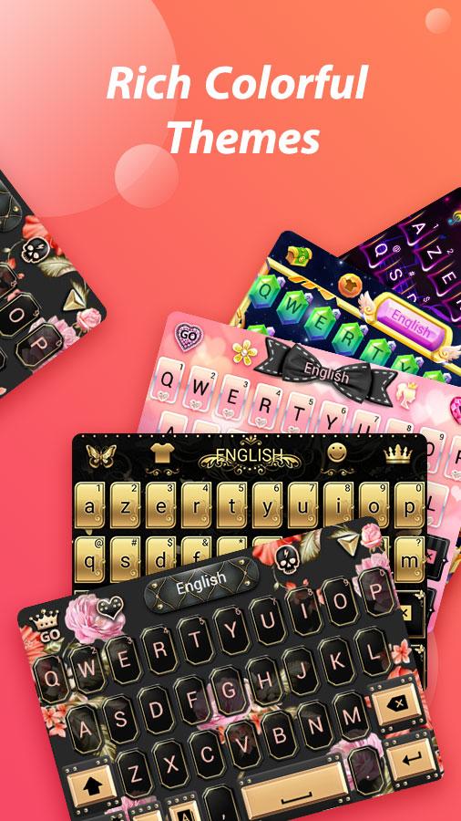 اسکرین شات 1 برنامه GO Keyboard Pro - Emoji, GIF,