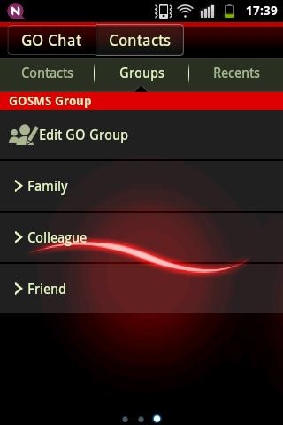 اسکرین شات 5 برنامه Simple Red Theme GO SMS