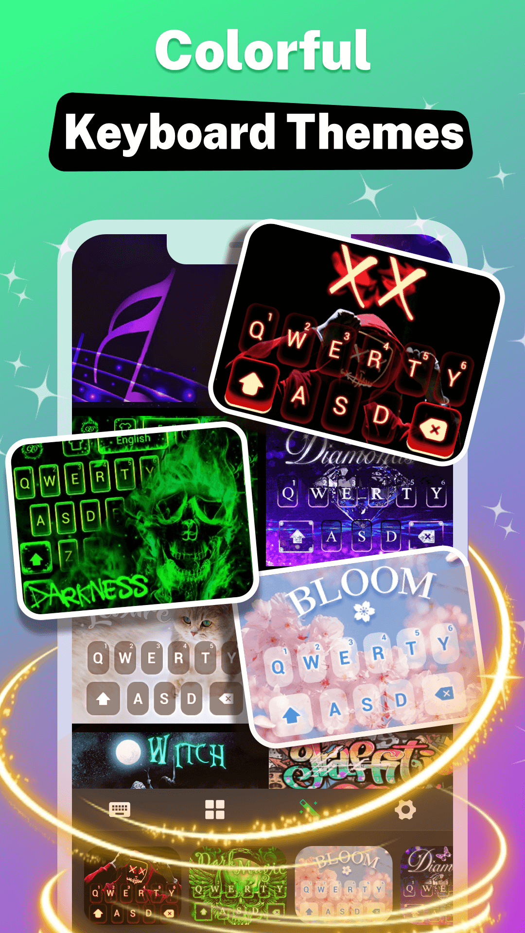 اسکرین شات 1 برنامه GO Keyboard - Themes & Emojis