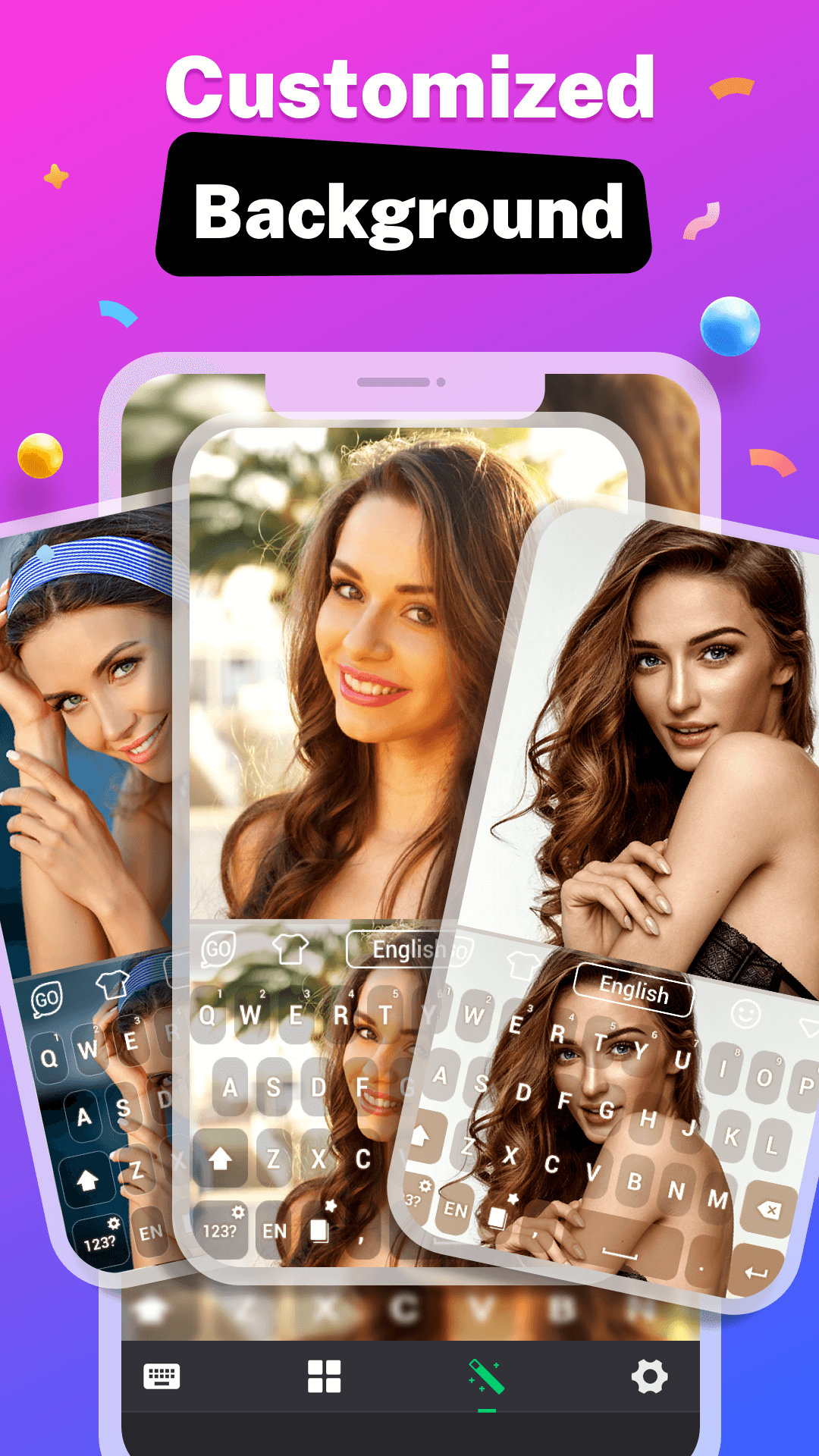 اسکرین شات 2 برنامه GO Keyboard - Themes & Emojis