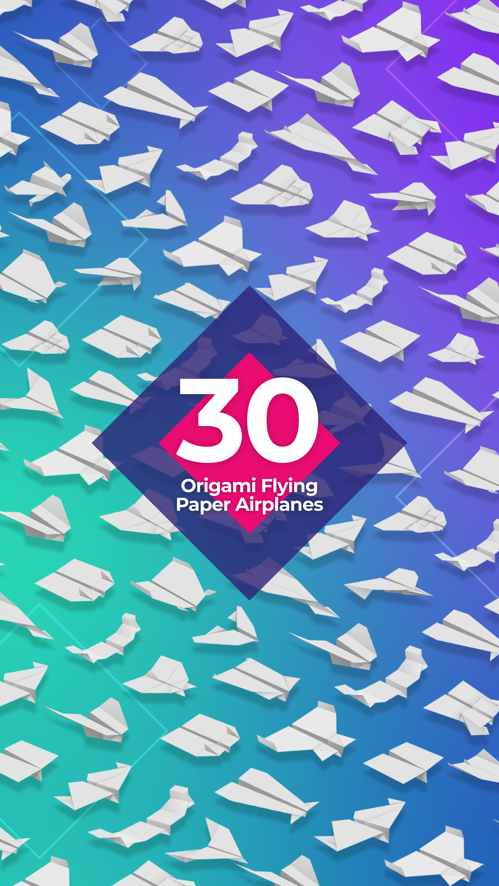 اسکرین شات 1 برنامه Origami Flying Paper Airplanes