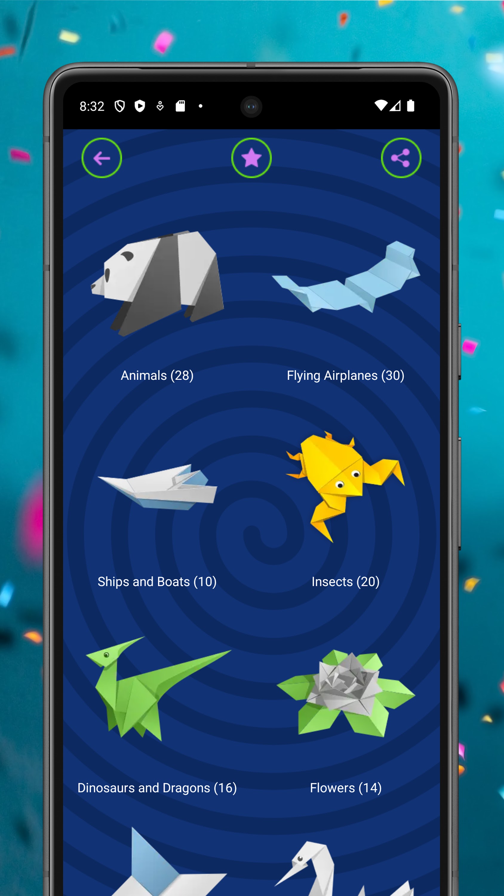 اسکرین شات 2 برنامه Big Origami Guides Collection
