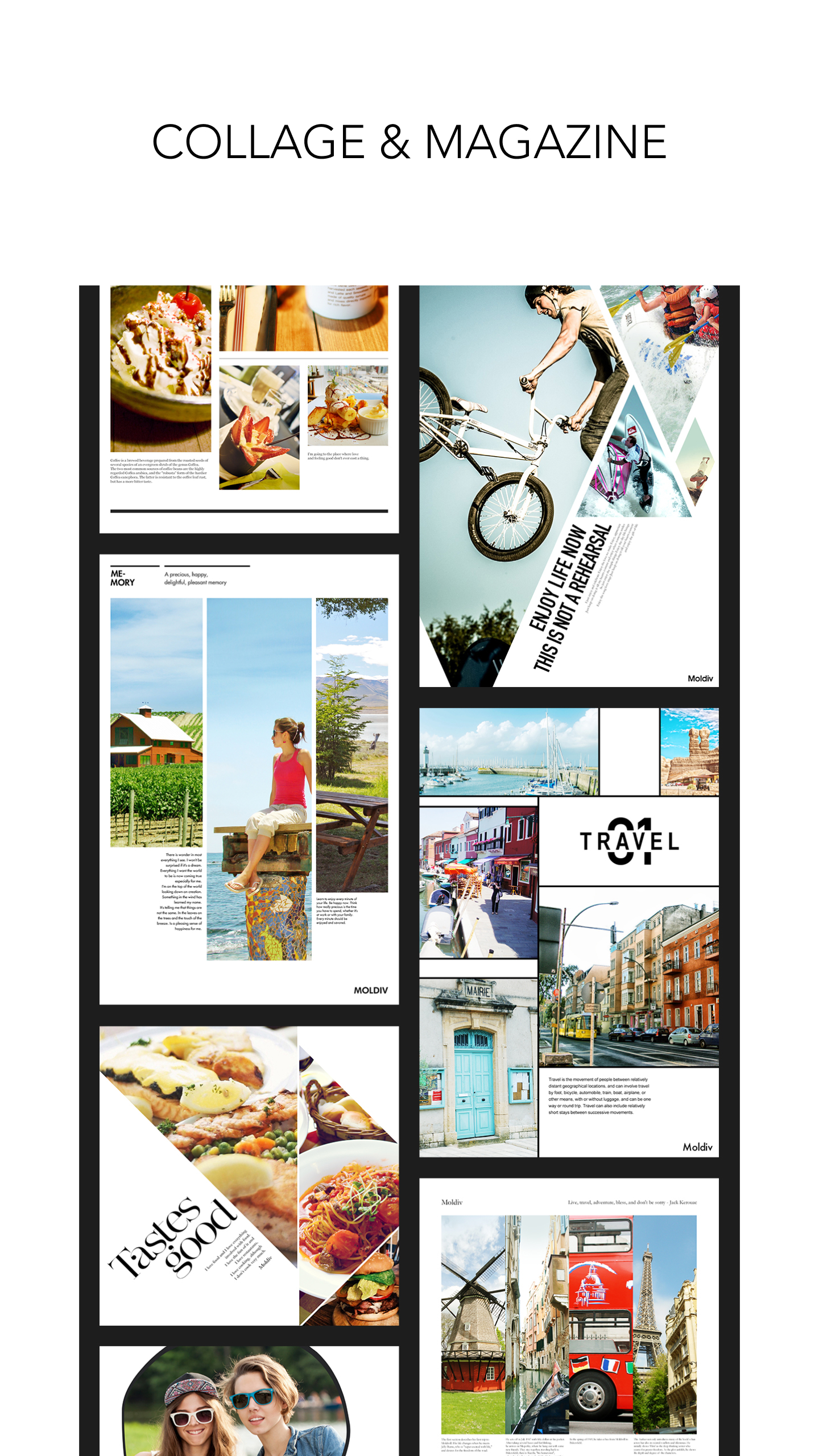 اسکرین شات 5 برنامه MOLDIV Photo Editor, Collage