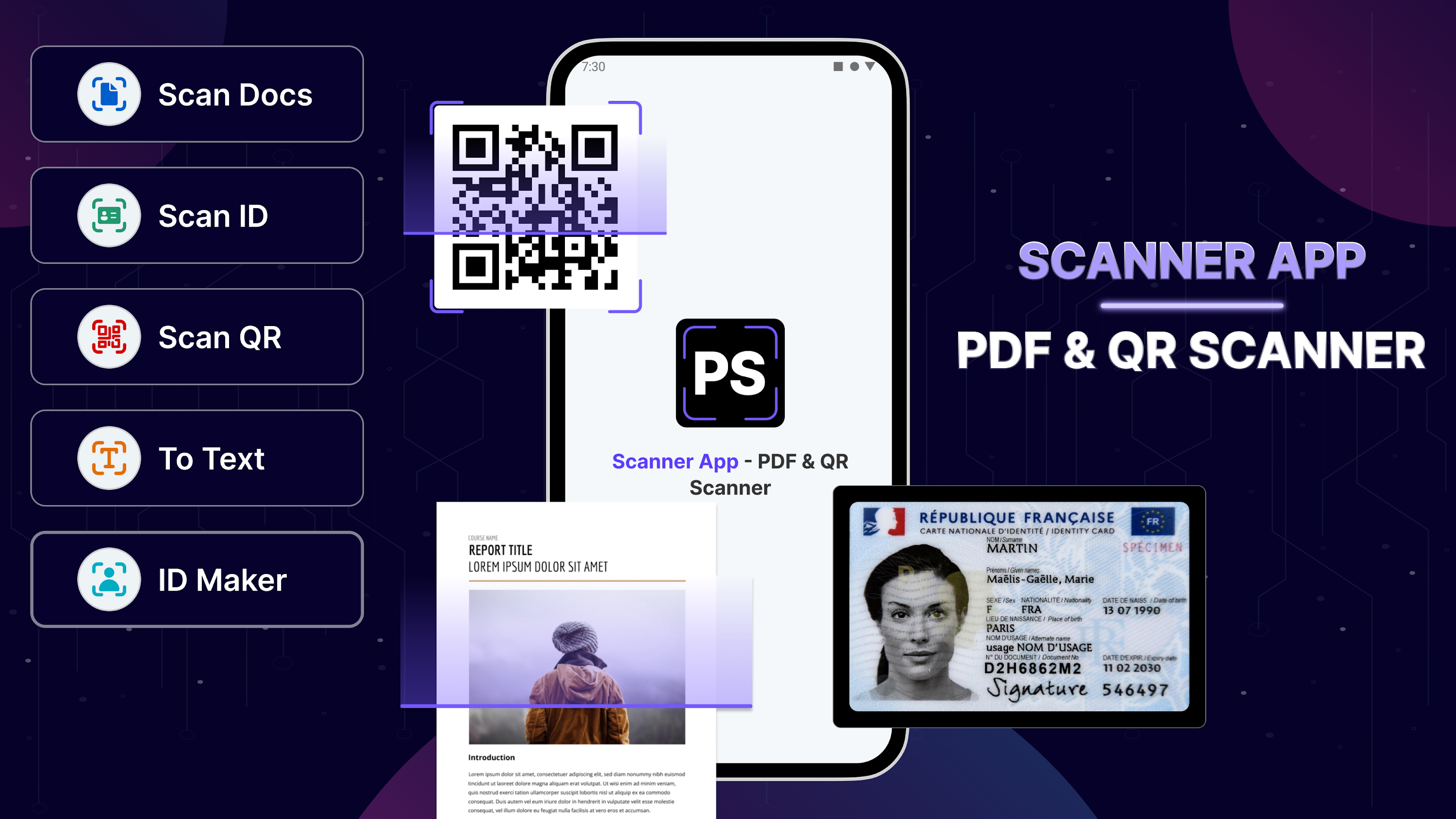 اسکرین شات 1 برنامه Scanner App - PDF & QR Scanner