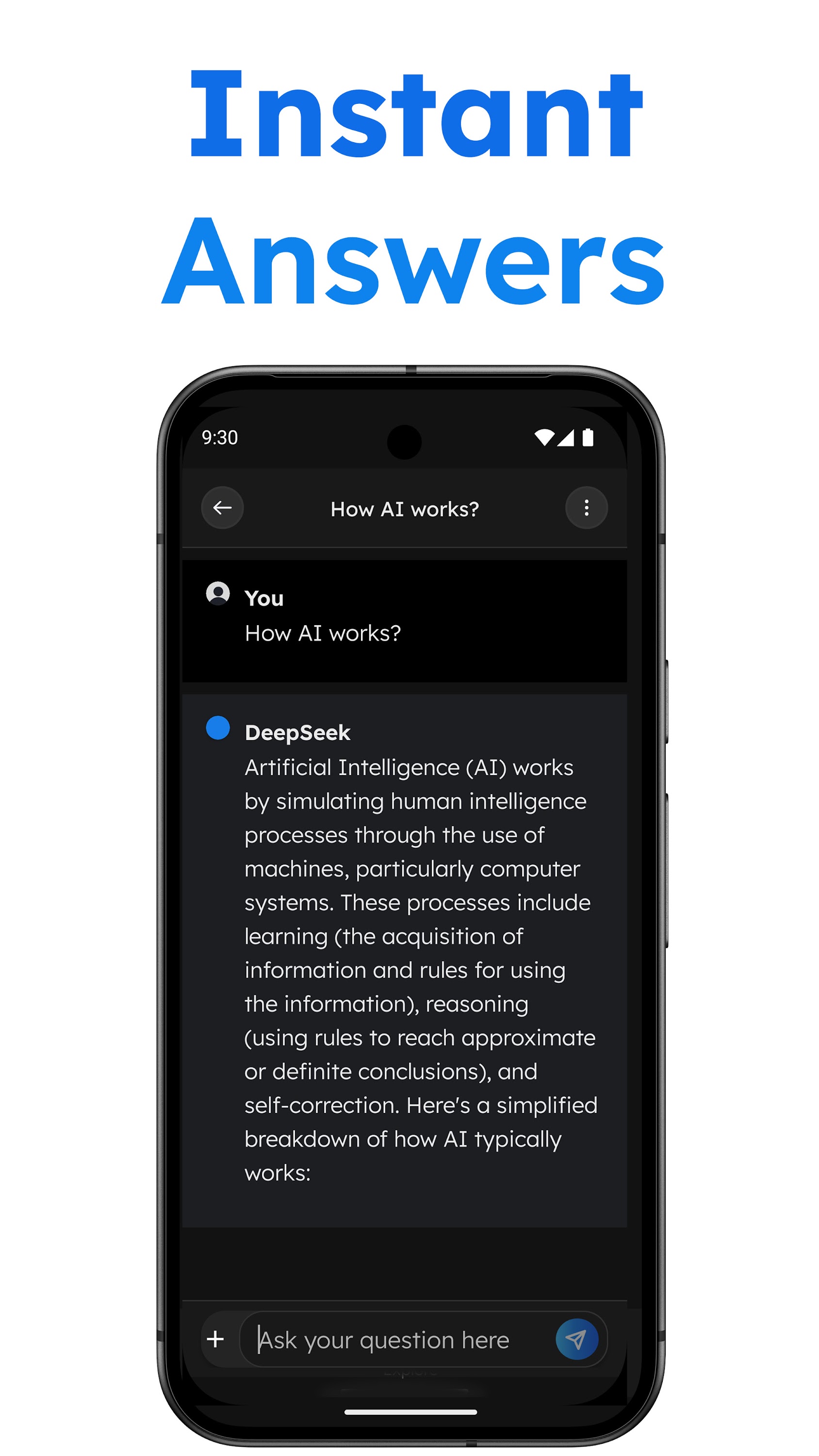 اسکرین شات 3 برنامه Deep Search - AI Chatbot