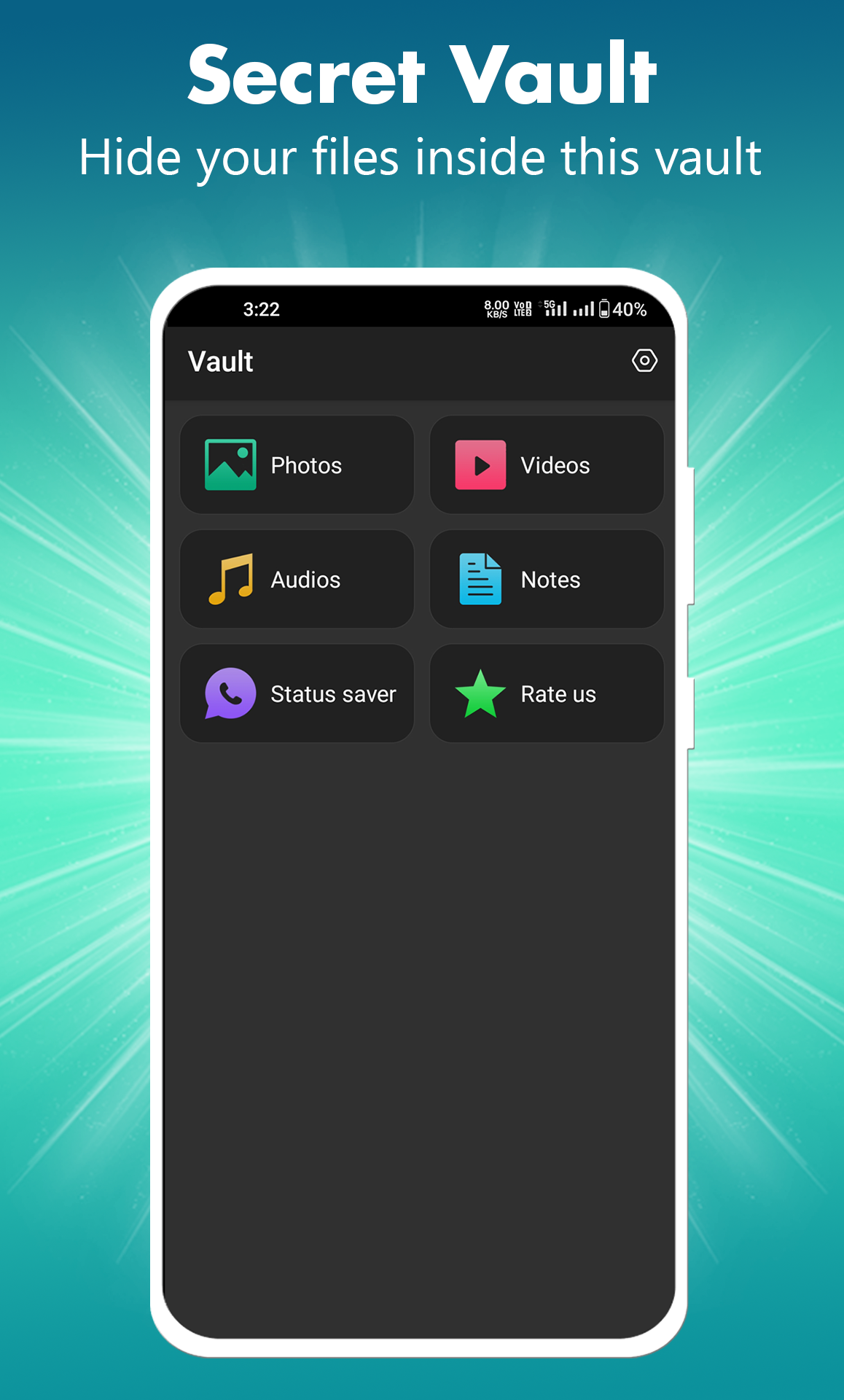 اسکرین شات 3 برنامه Torch Vault- Hide Photo,video