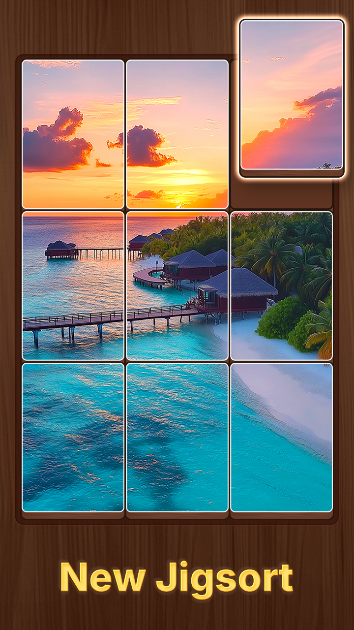 اسکرین شات 3 بازی Jigsaw Tiles Solitaire Puzzle