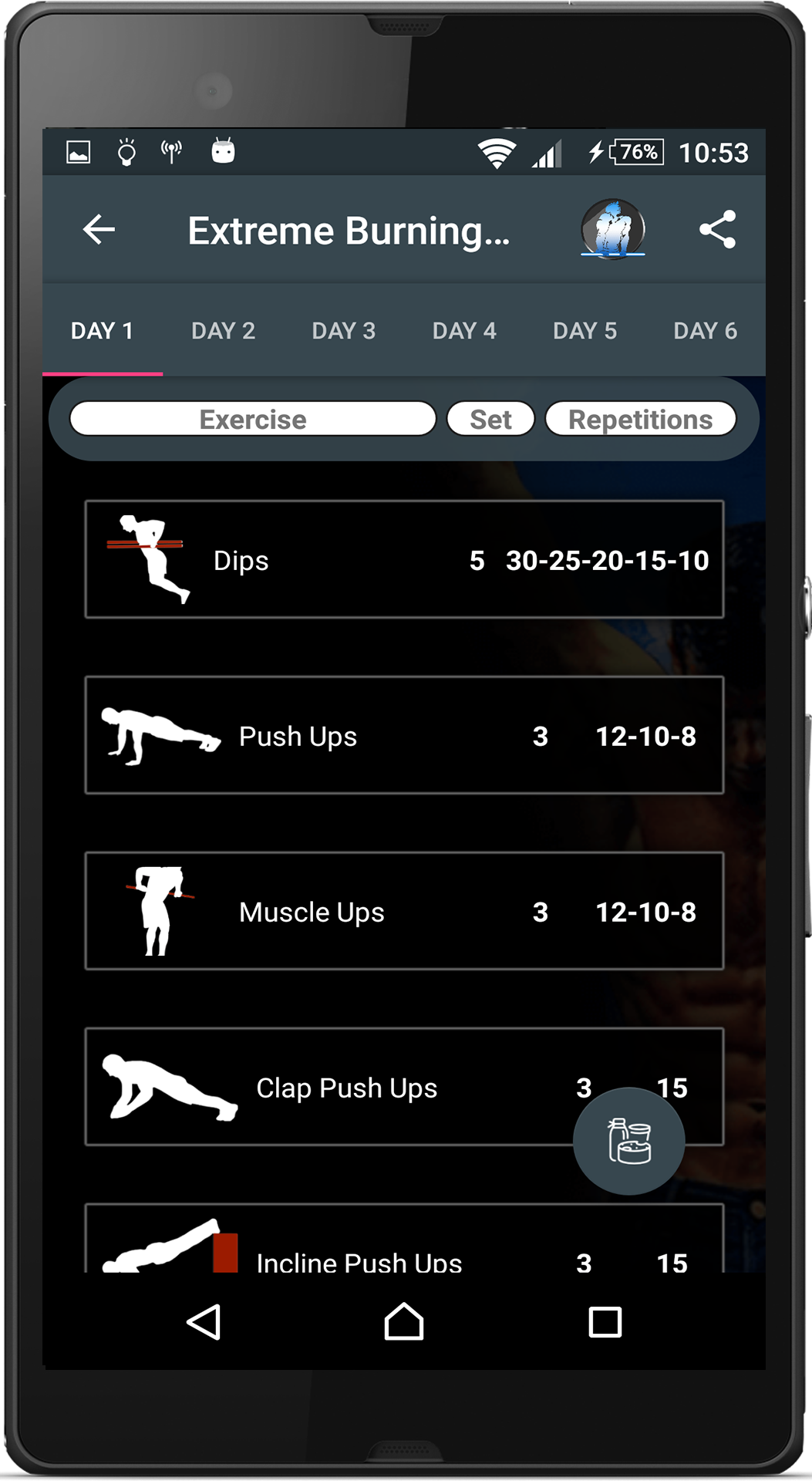 اسکرین شات 6 برنامه Street Workouts Calisthenics