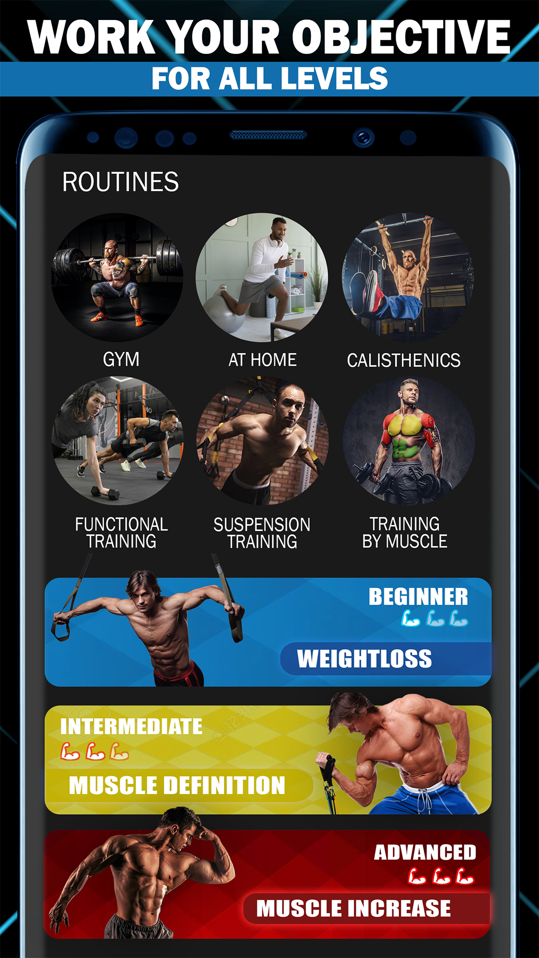 اسکرین شات 5 برنامه Gym Fitness Workout Planner