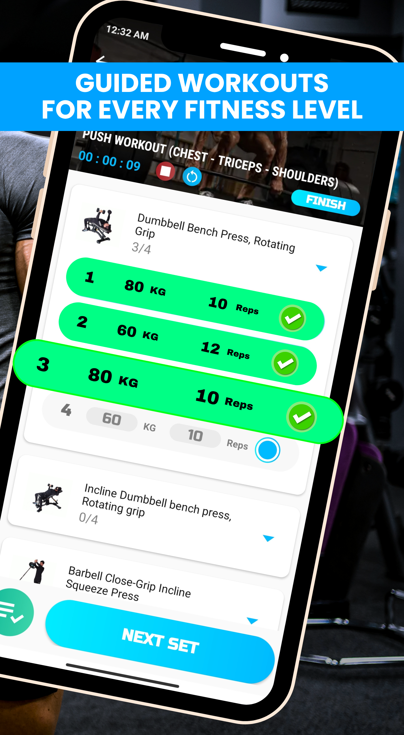 اسکرین شات 2 برنامه Gym Fitness Workout: Gym Coach