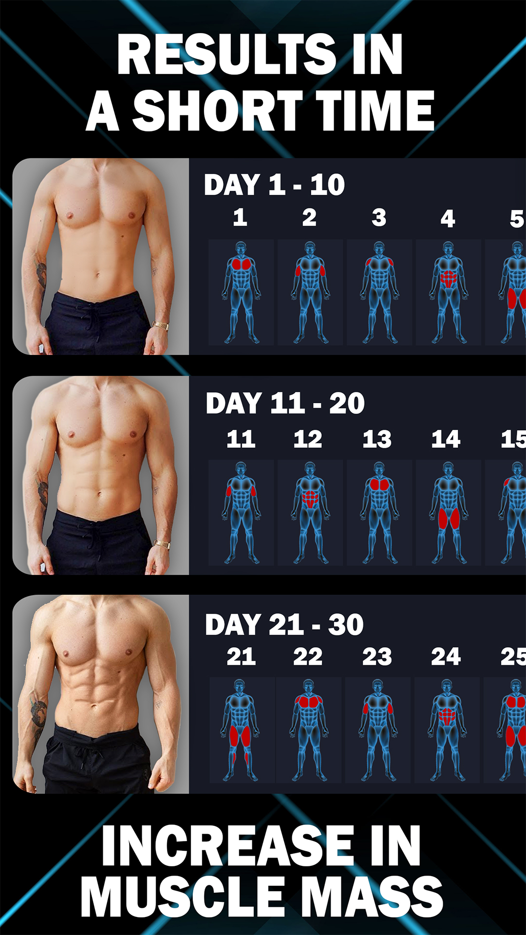 اسکرین شات 6 برنامه Gym Fitness Workout Planner