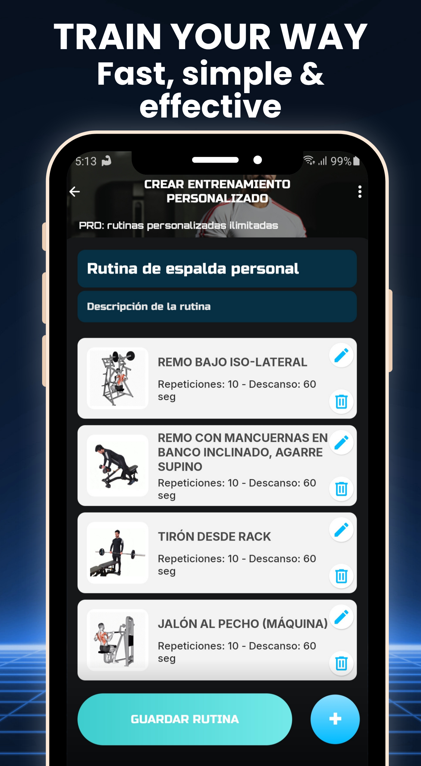 اسکرین شات 6 برنامه Gym Fitness Workout: Gym Coach