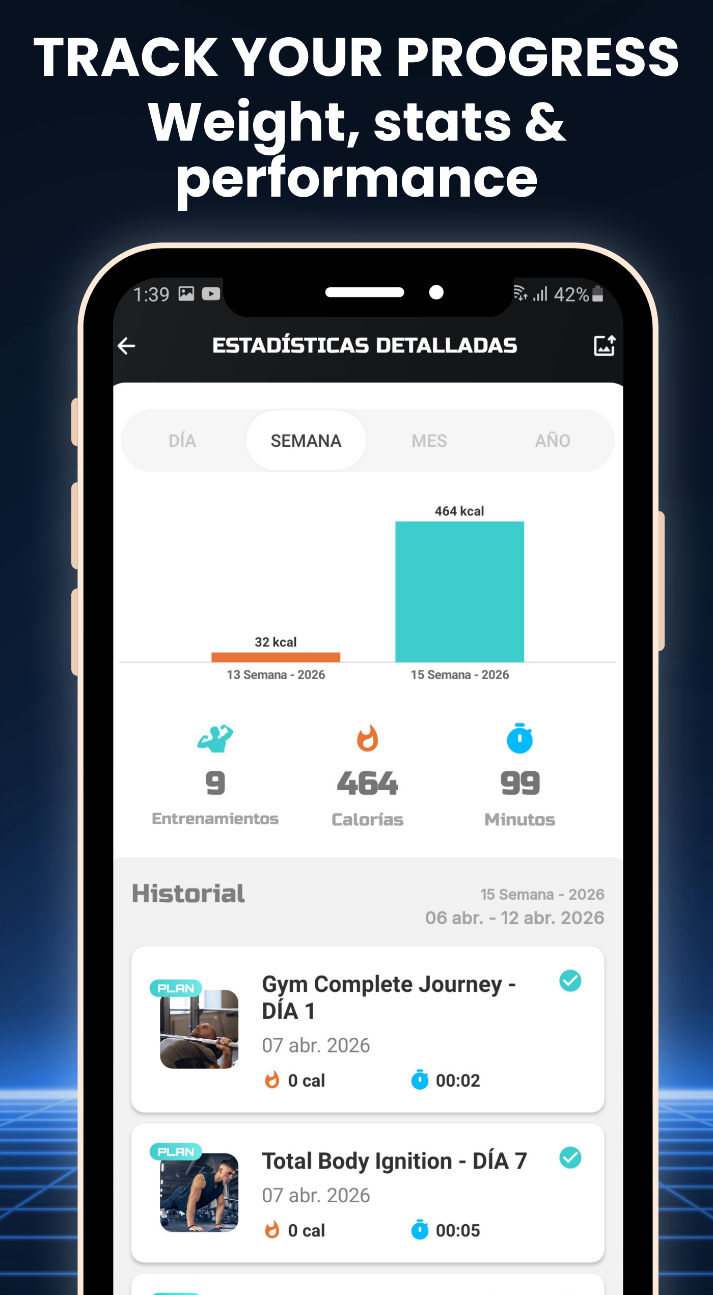 اسکرین شات 7 برنامه Gym Fitness Workout: Gym Coach