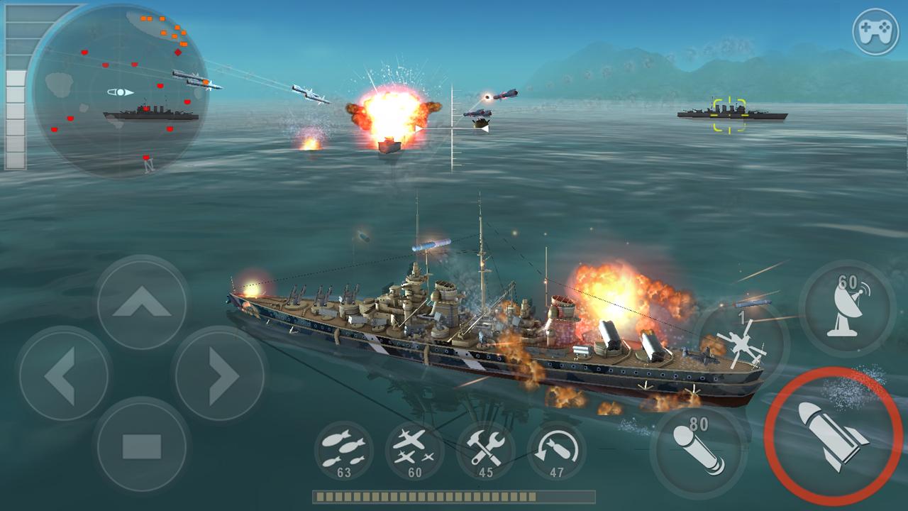 اسکرین شات 1 بازی WARSHIP BATTLE:3D World War II