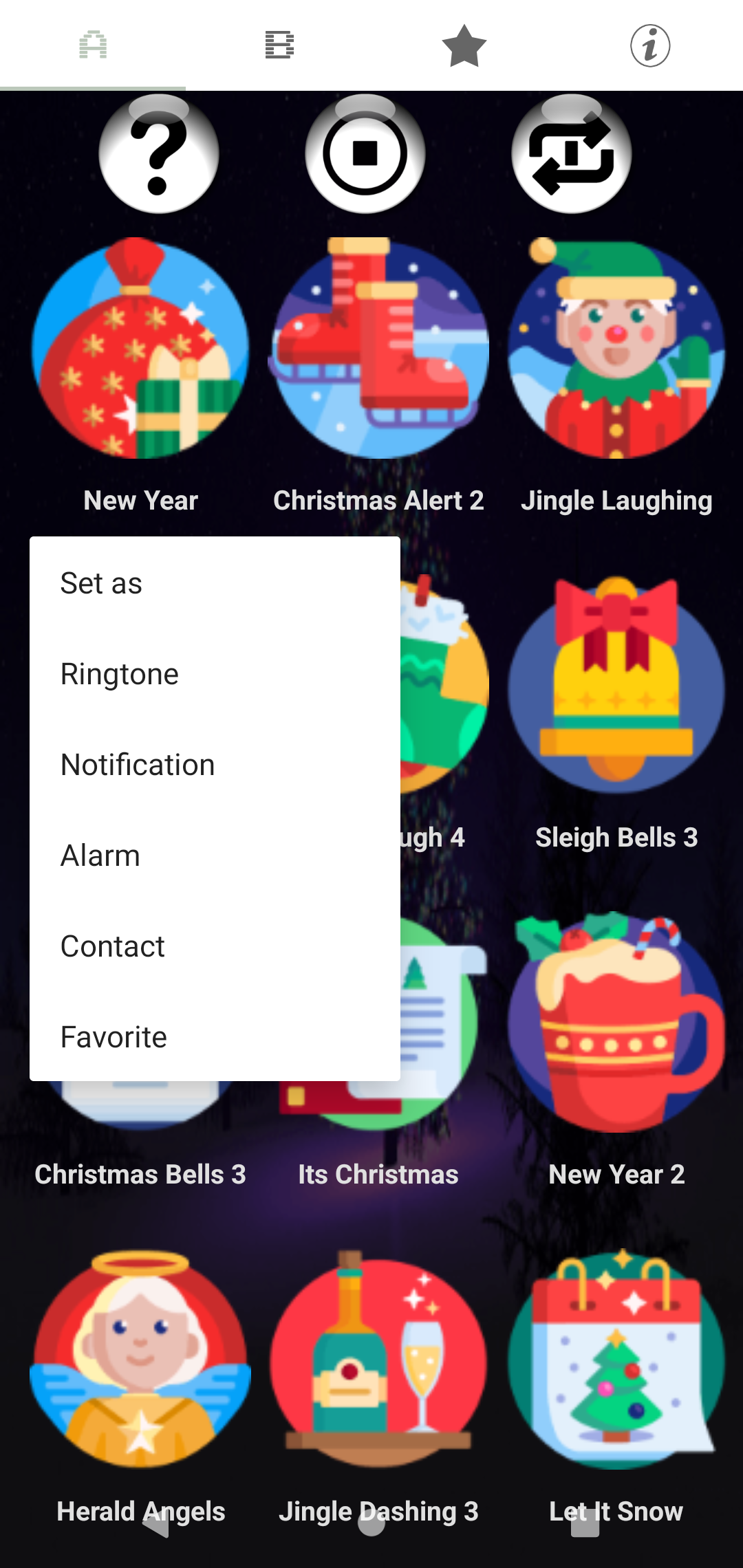 اسکرین شات 5 برنامه Christmas Notifications
