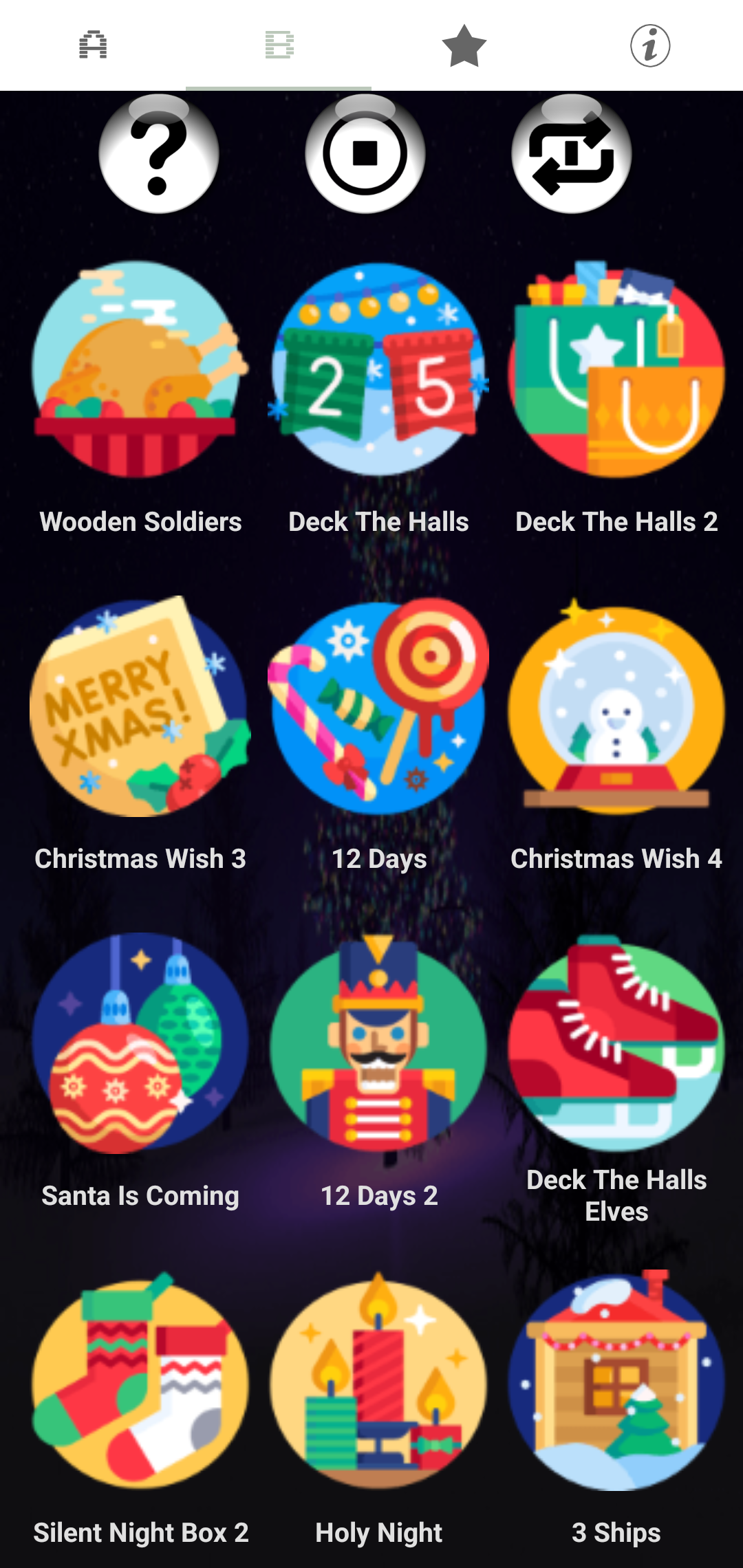 اسکرین شات 2 برنامه Christmas Notifications