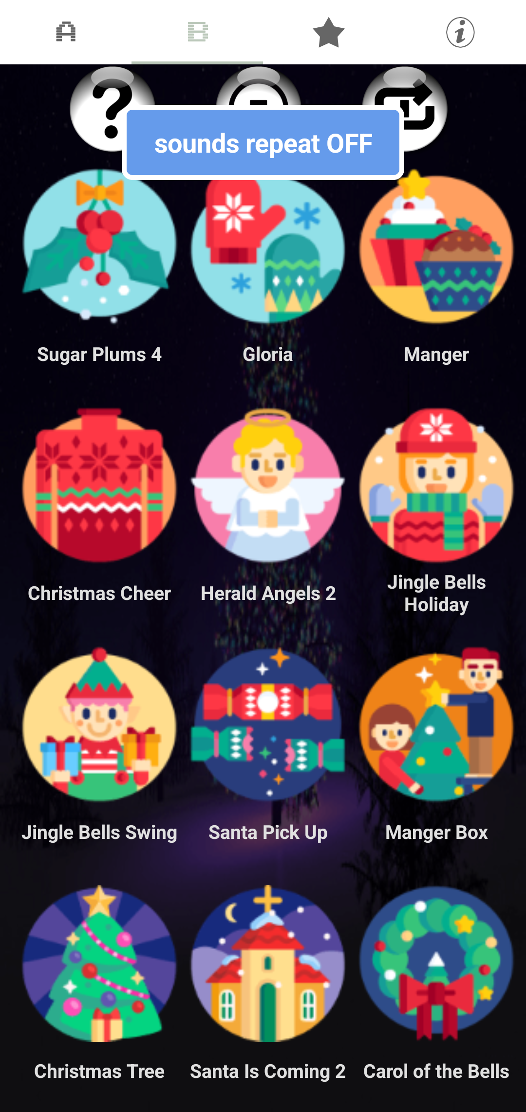 اسکرین شات 4 برنامه Christmas Notifications