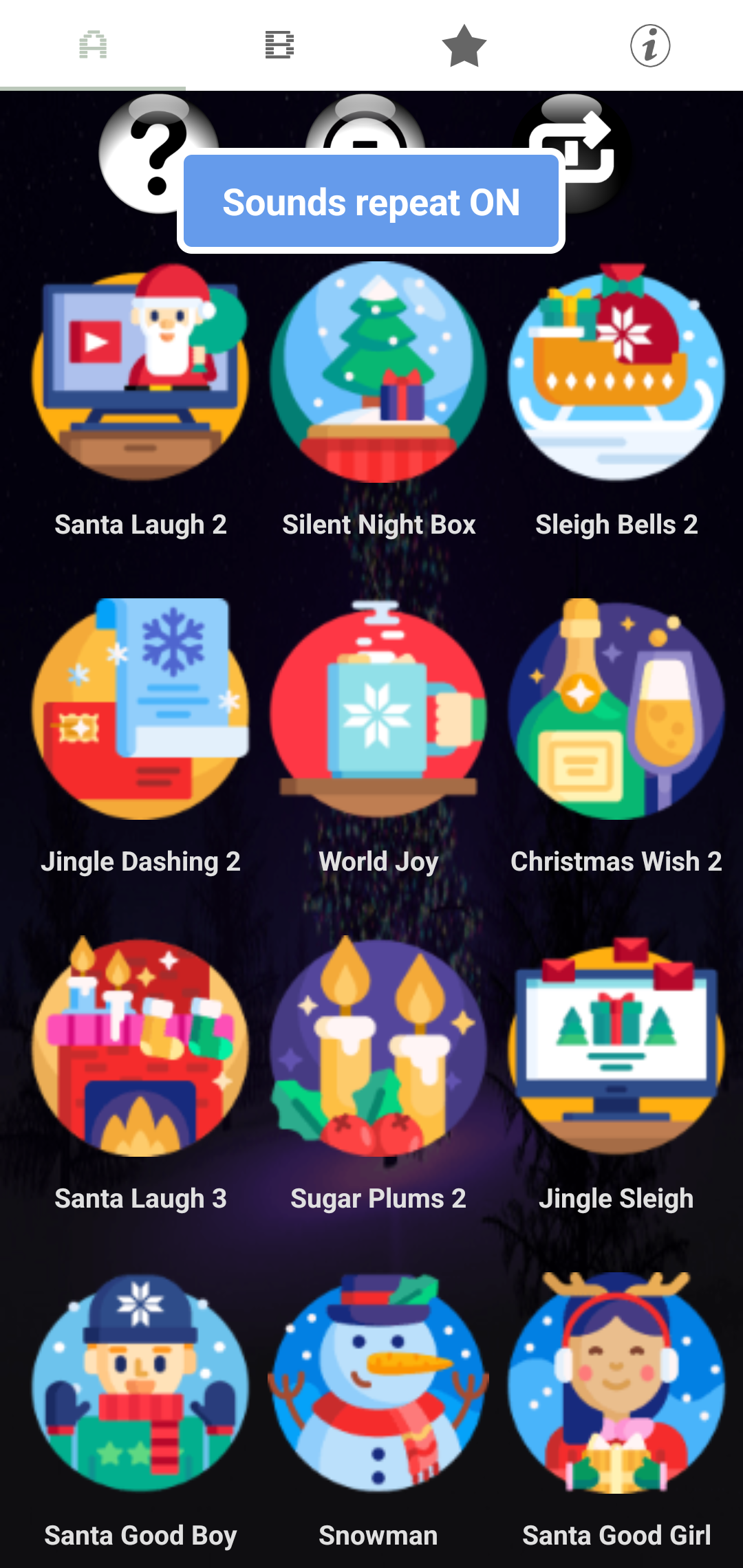 اسکرین شات 3 برنامه Christmas Notifications