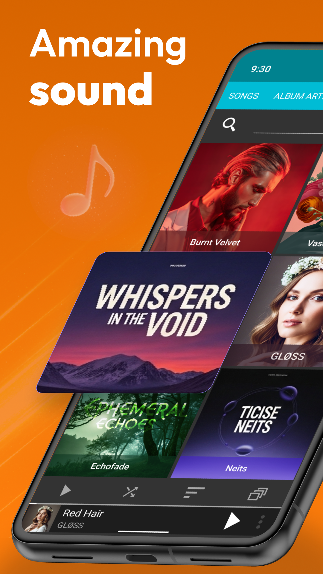 اسکرین شات 2 برنامه Rocket Music Player