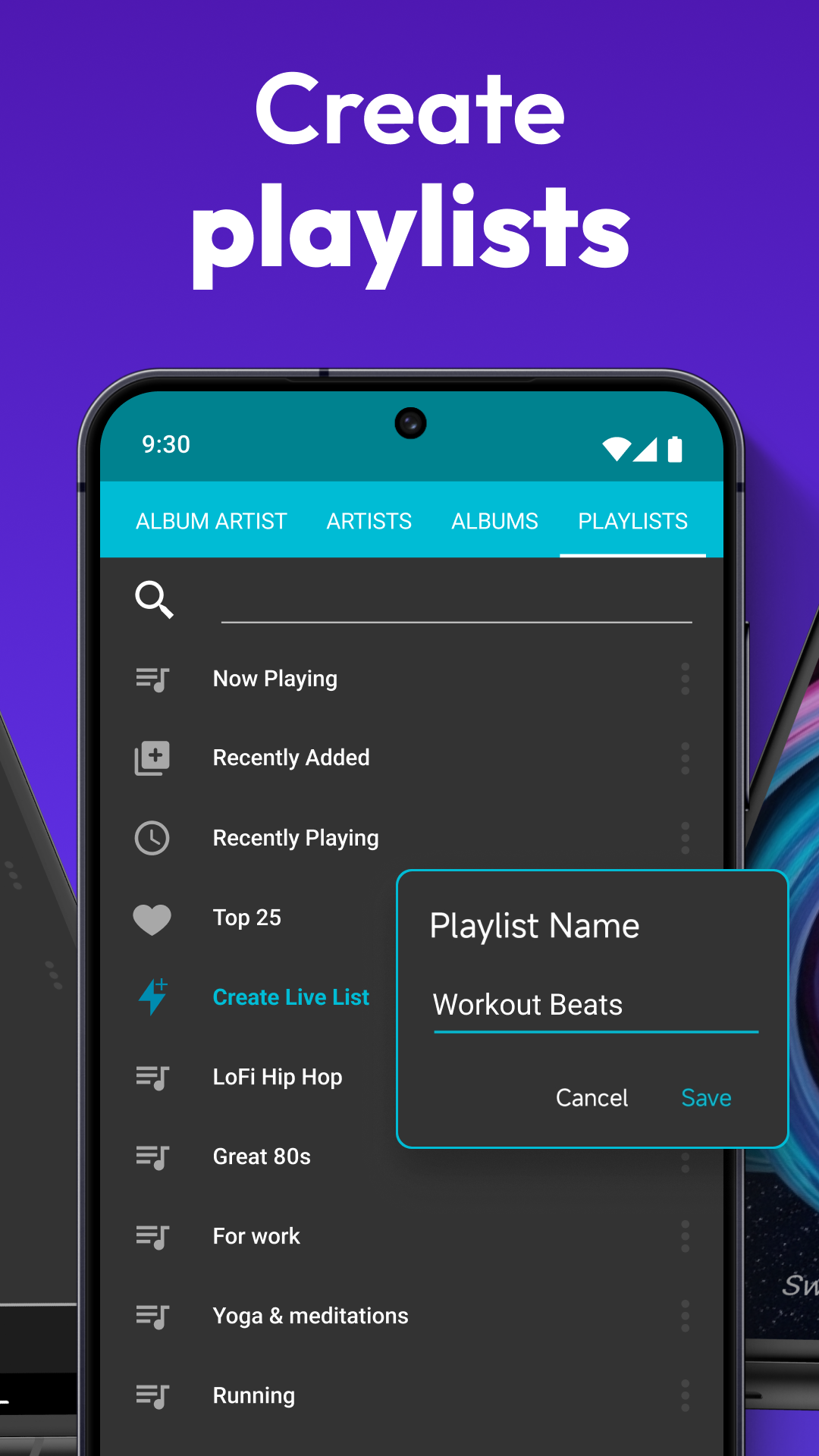 اسکرین شات 4 برنامه Rocket Music Player