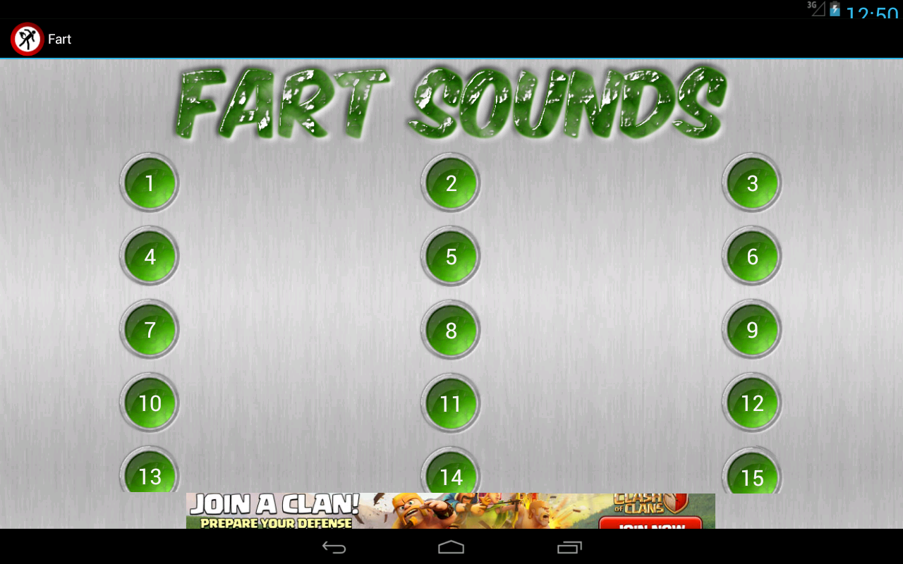 اسکرین شات 3 بازی Fart Sounds - prank and jokes