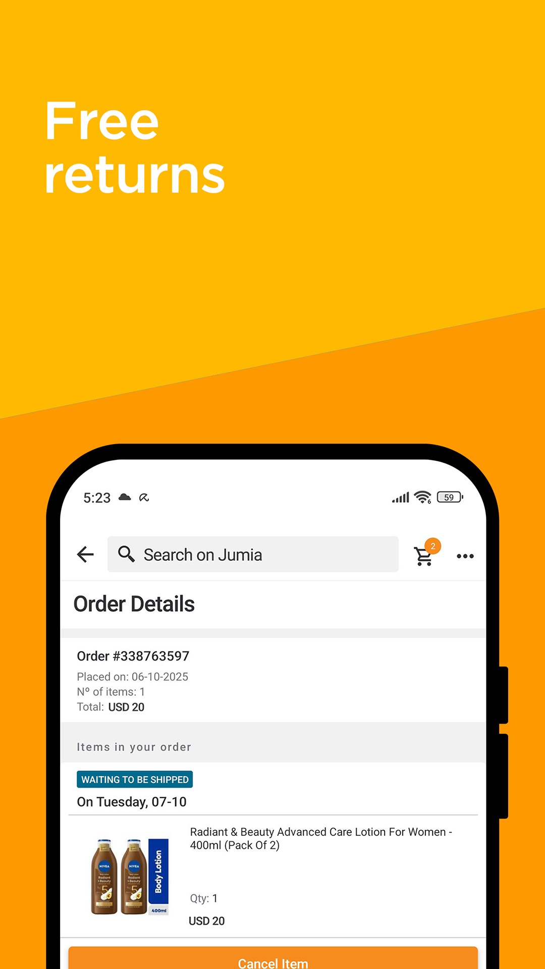 اسکرین شات 6 برنامه JUMIA Online Shopping