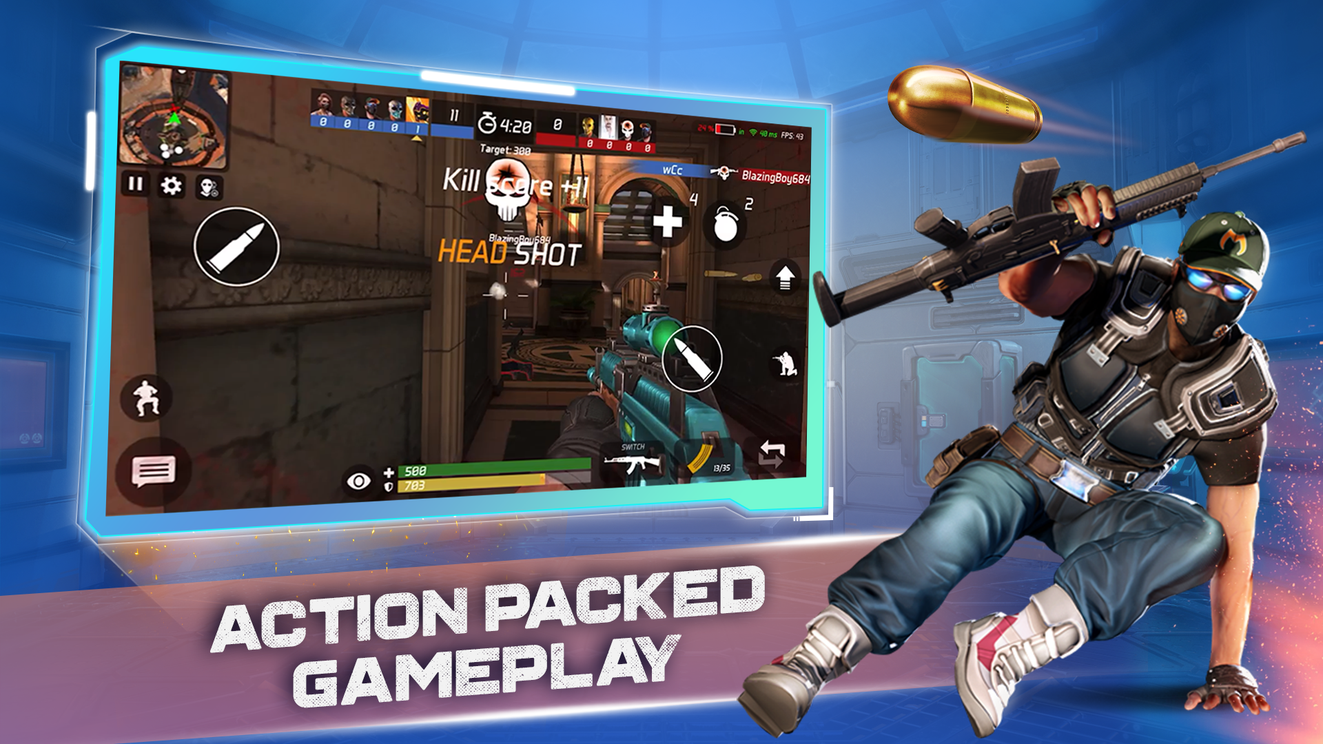 اسکرین شات 1 بازی MaskGun: FPS Shooting Gun Game