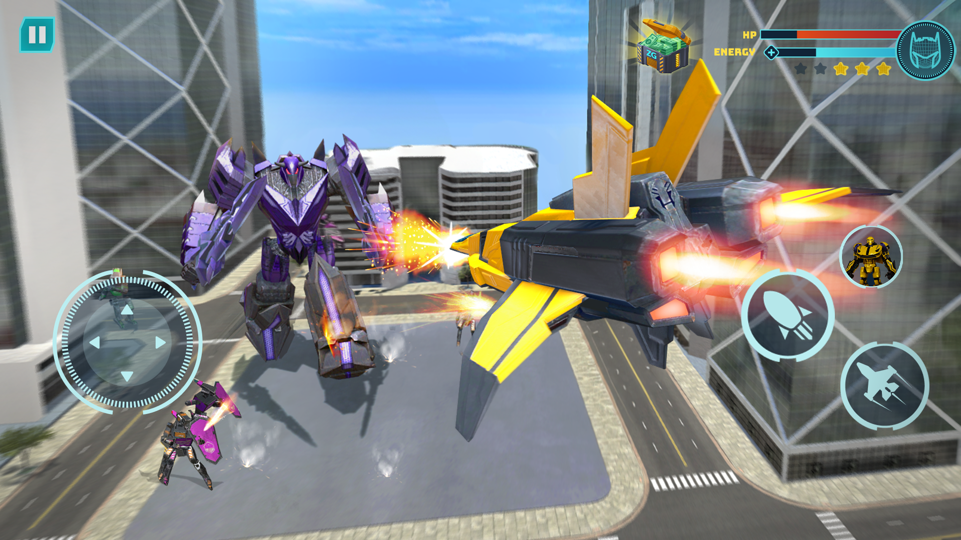 اسکرین شات 3 بازی Robot Game: Transform & Fight