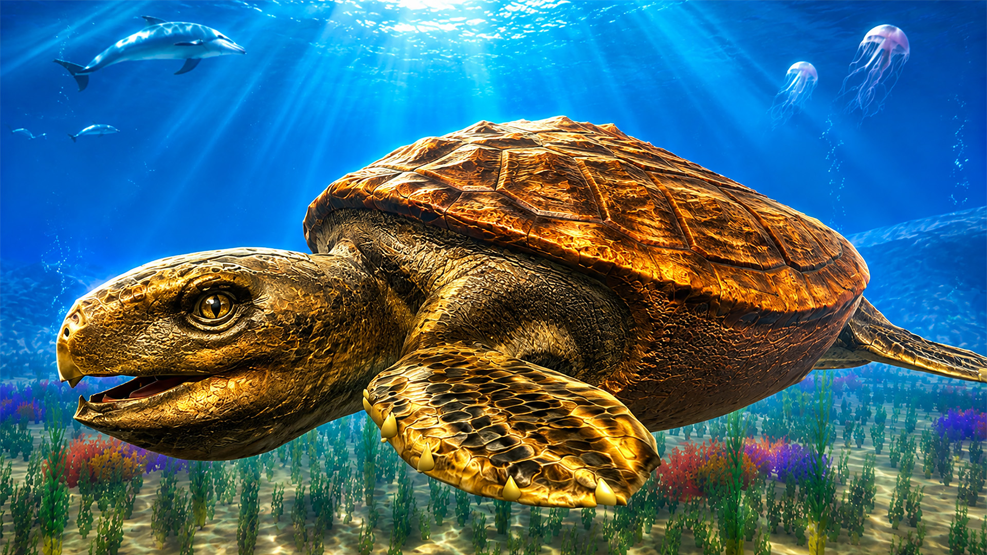 اسکرین شات 3 بازی Archelon: Sea Turtle Dino Sim