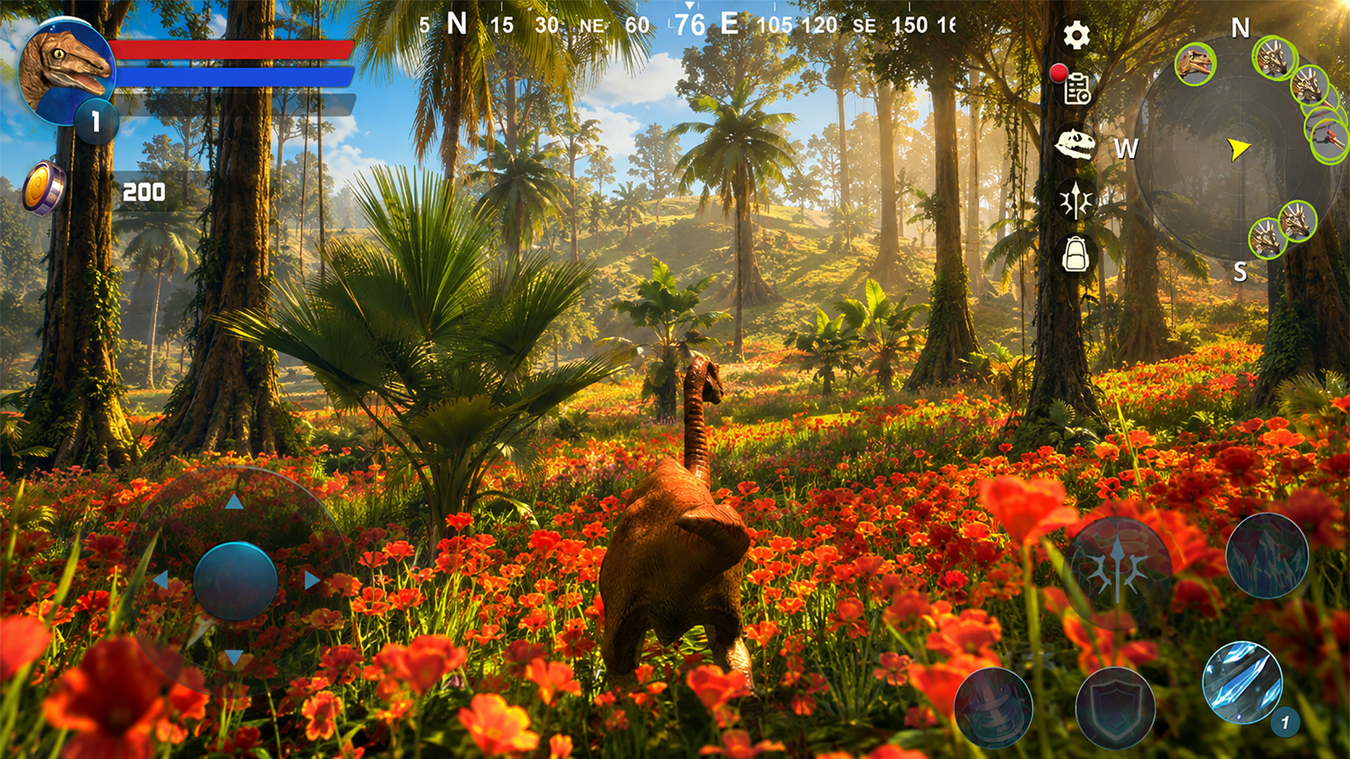 اسکرین شات 1 بازی Gallimimus: Fastest Dino Sim