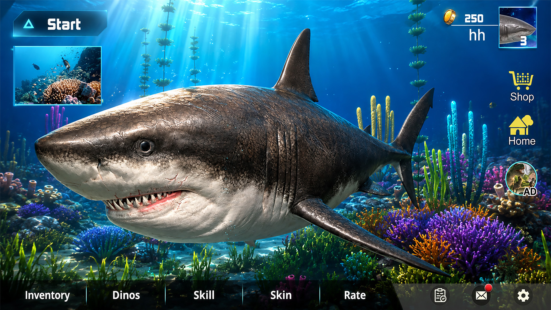 اسکرین شات 7 بازی Megalodon Dino Survival Sim