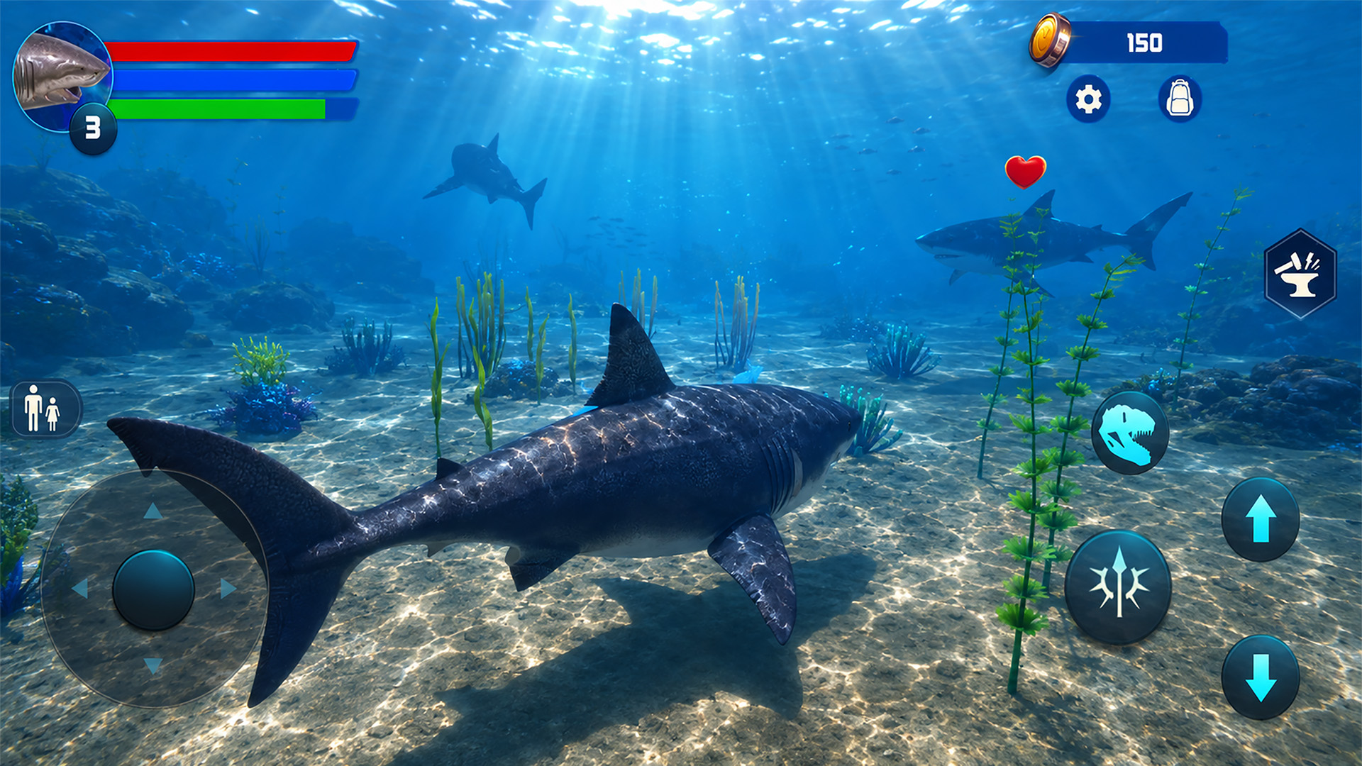 اسکرین شات 1 بازی Megalodon Dino Survival Sim