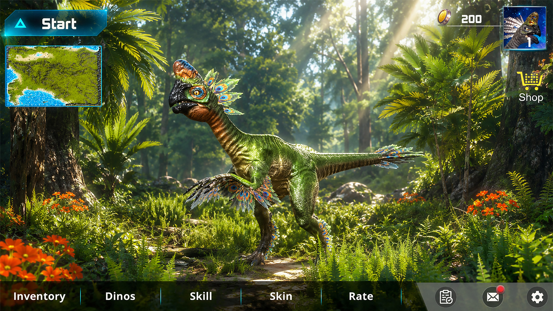اسکرین شات 5 بازی Oviraptor: Feathered Dino Sim