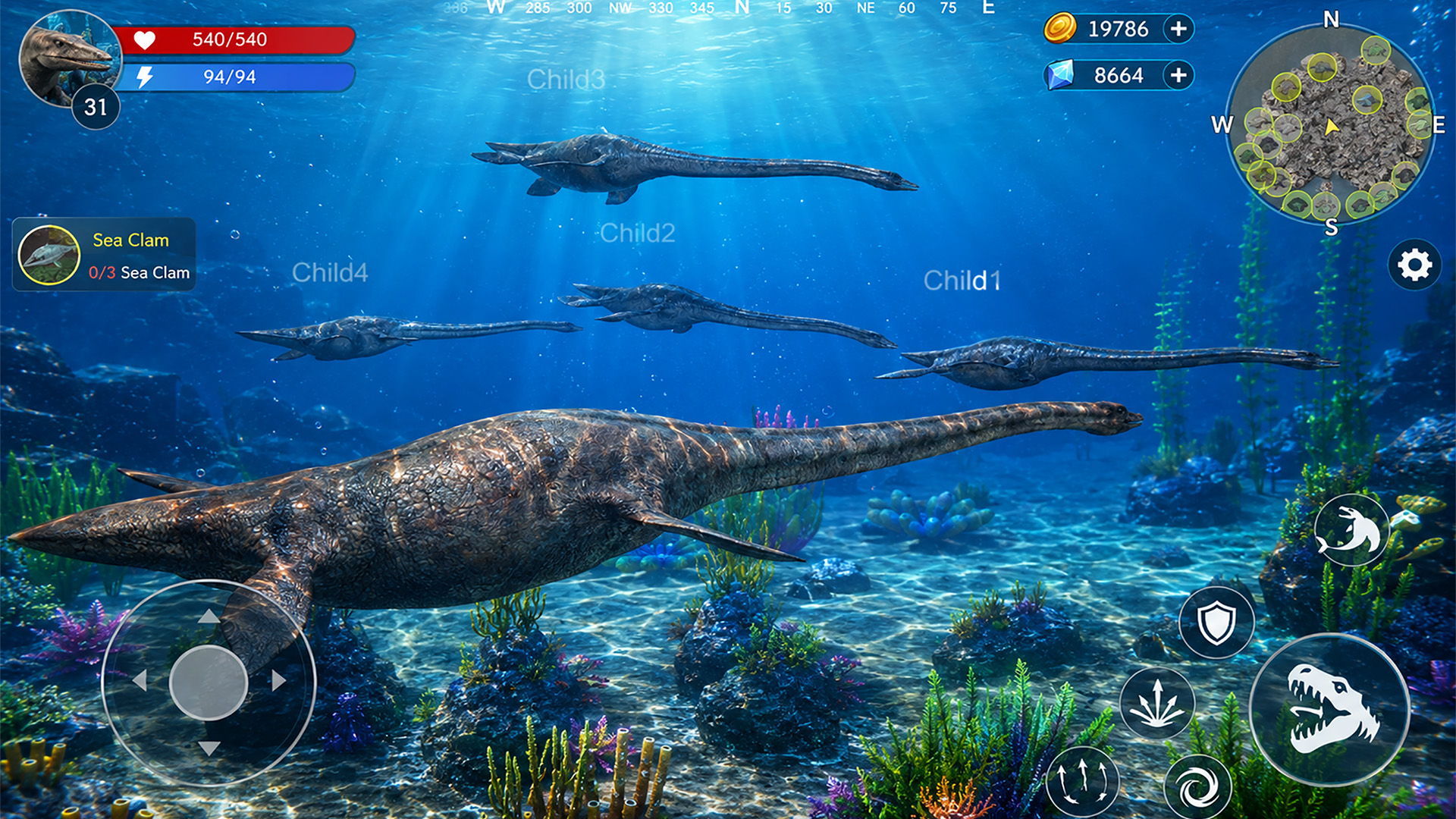 اسکرین شات 1 بازی Plesiosaurus Simulator