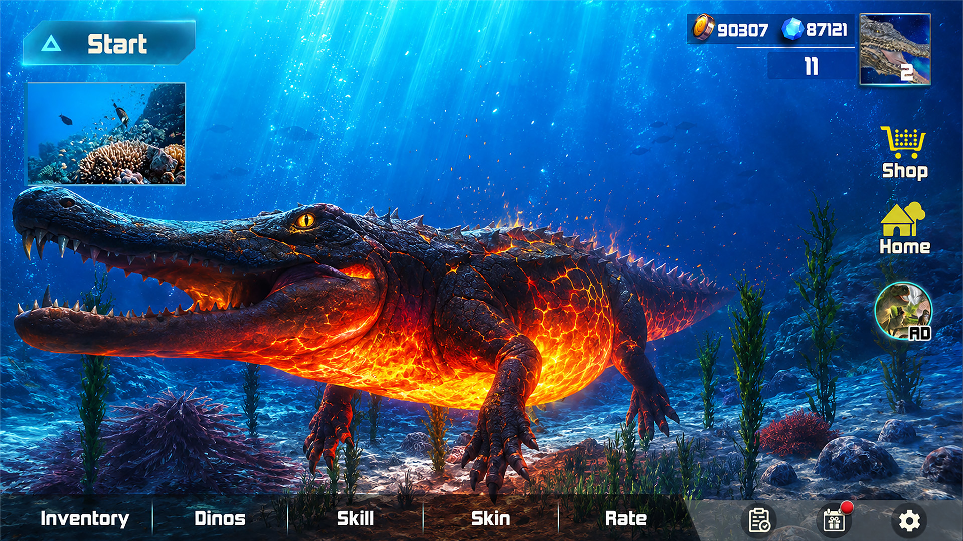 اسکرین شات 6 بازی Sarcosuchus Dinosaur Simulator