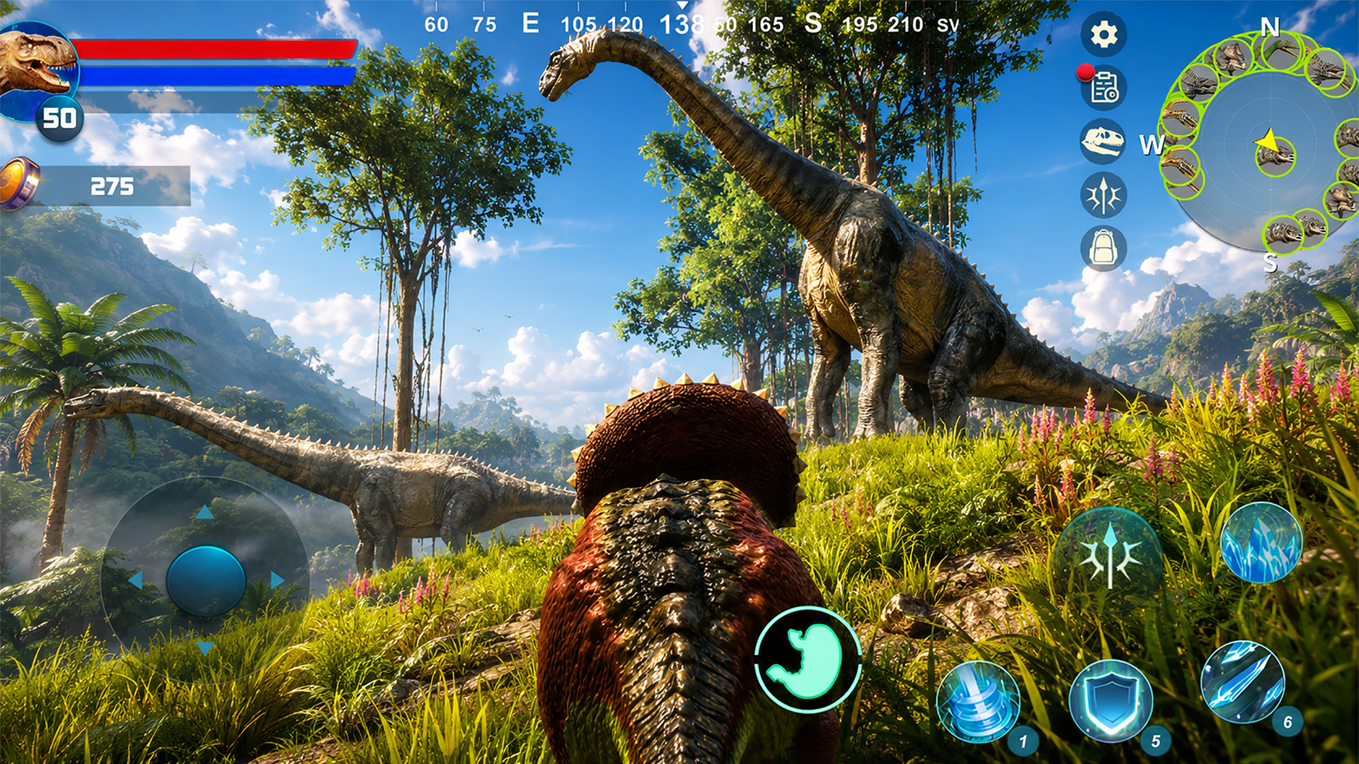 اسکرین شات 4 بازی Styracosaurus: Horned Dino Sim