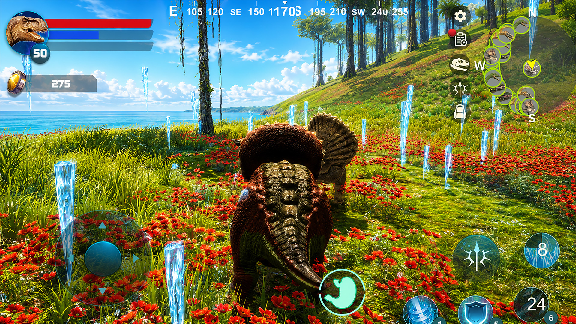 اسکرین شات 7 بازی Styracosaurus: Horned Dino Sim