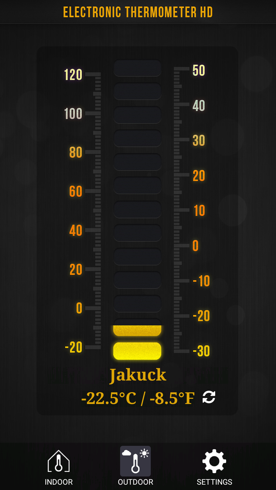 اسکرین شات 3 برنامه Thermometer : Outdoor & Indoor