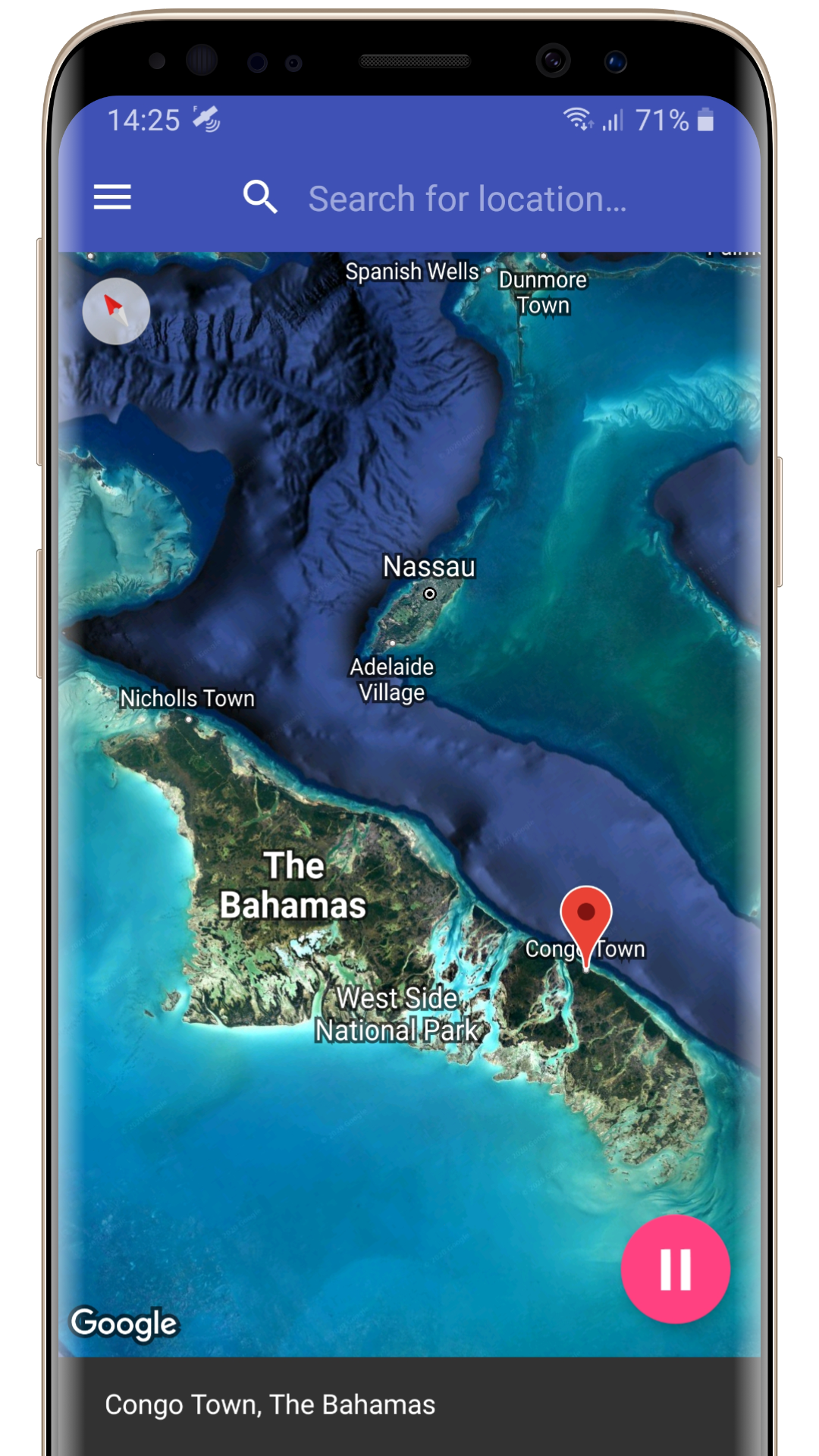 اسکرین شات 1 برنامه Fake GPS Location Professional