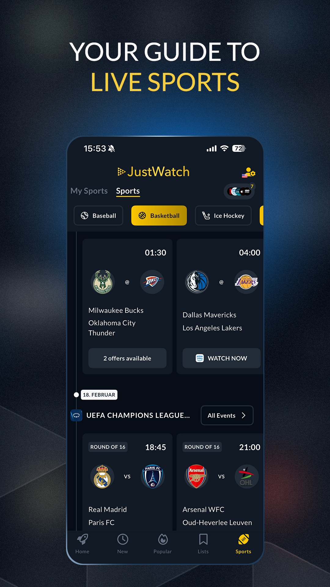 اسکرین شات 7 برنامه JustWatch - Streaming Guide