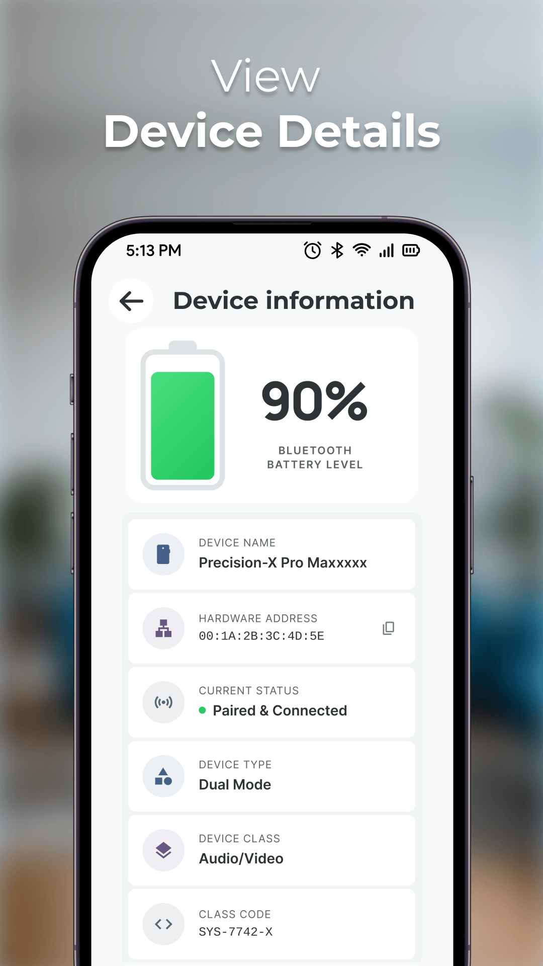 اسکرین شات 5 برنامه Bluetooth Device Find & Locate