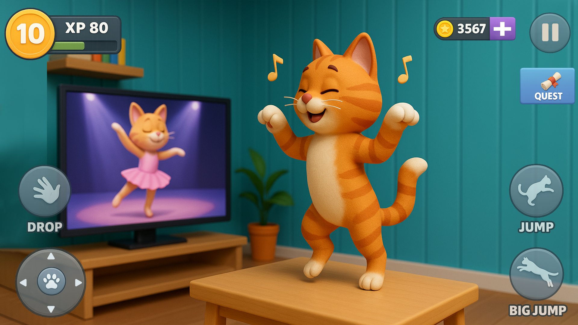 اسکرین شات 4 بازی Kitty vs Granny House Chaos