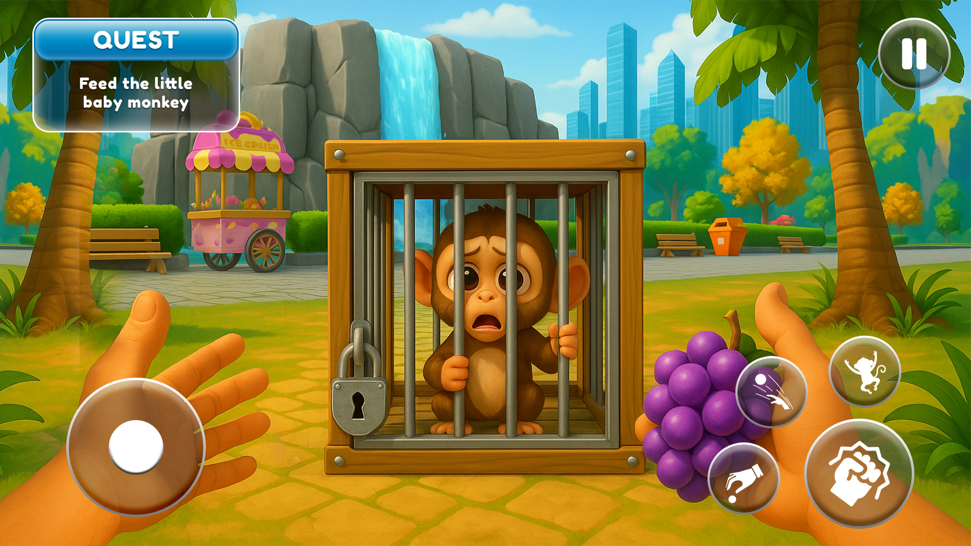 اسکرین شات 1 بازی I'M Naughty Monkey Zoo Pranks
