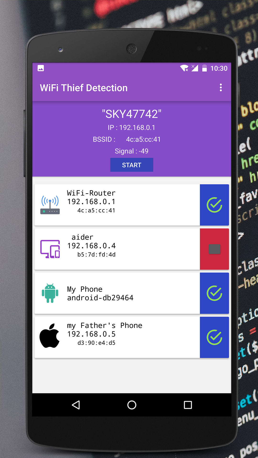 اسکرین شات 4 برنامه WiFi Thief Detection