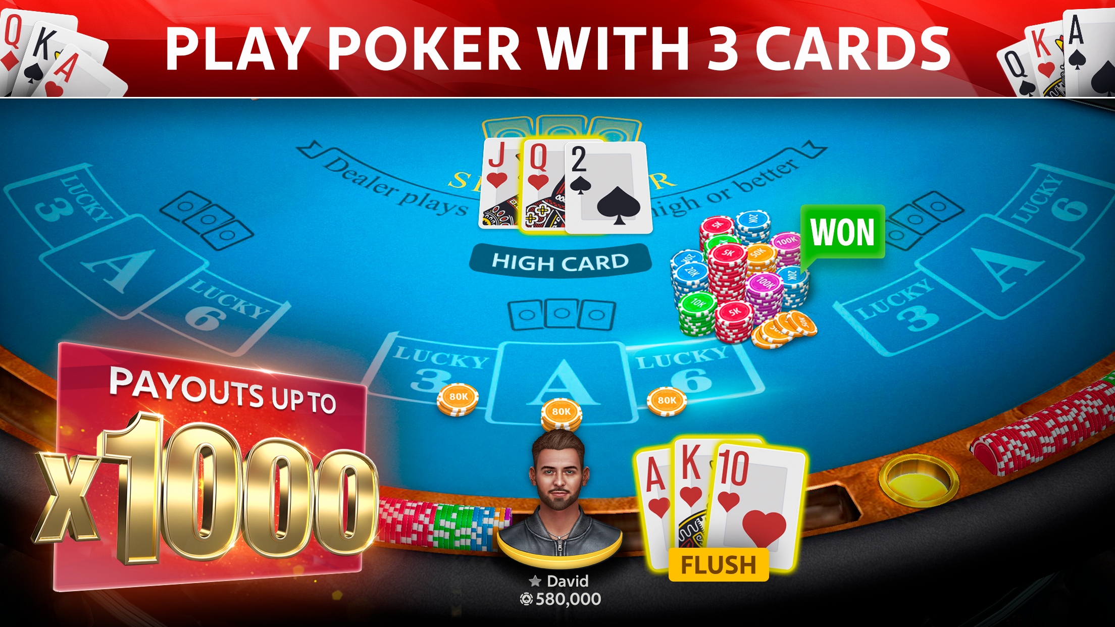 اسکرین شات 1 بازی Set Poker by Pokerist