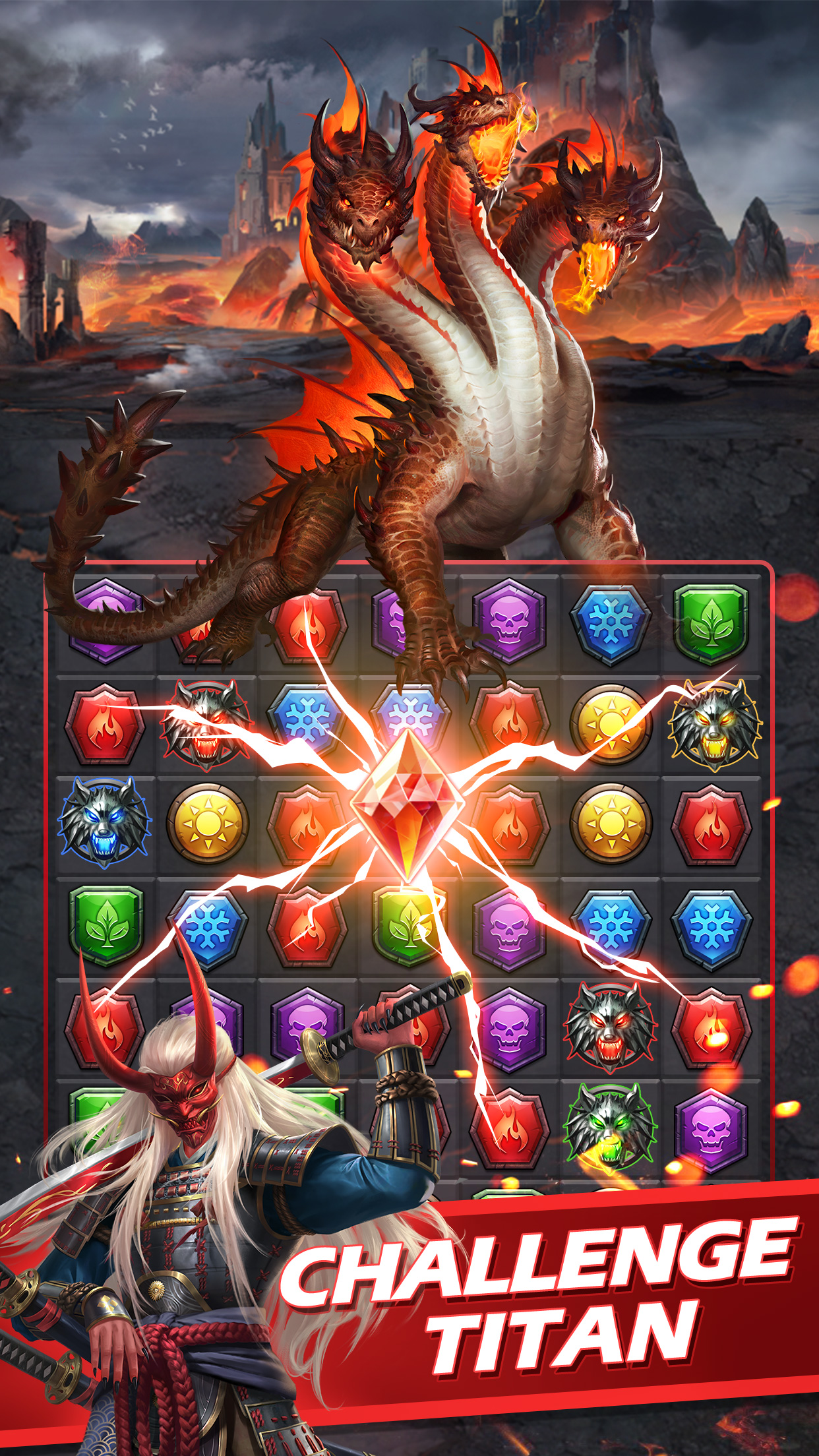 اسکرین شات 2 بازی MythWars & Puzzles: RPG Match3